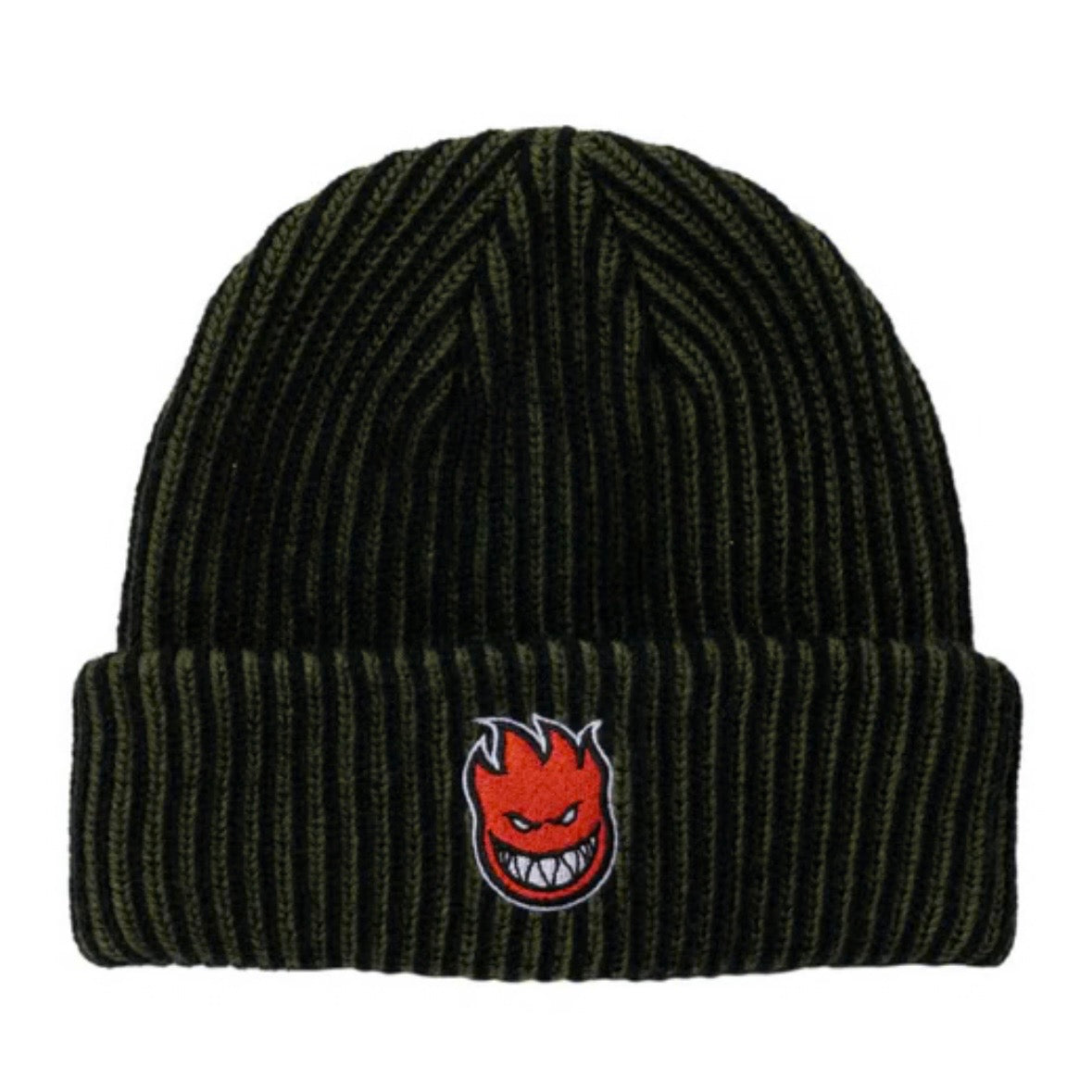 Spitfire “Big Head” Beanie (Black/Olive)