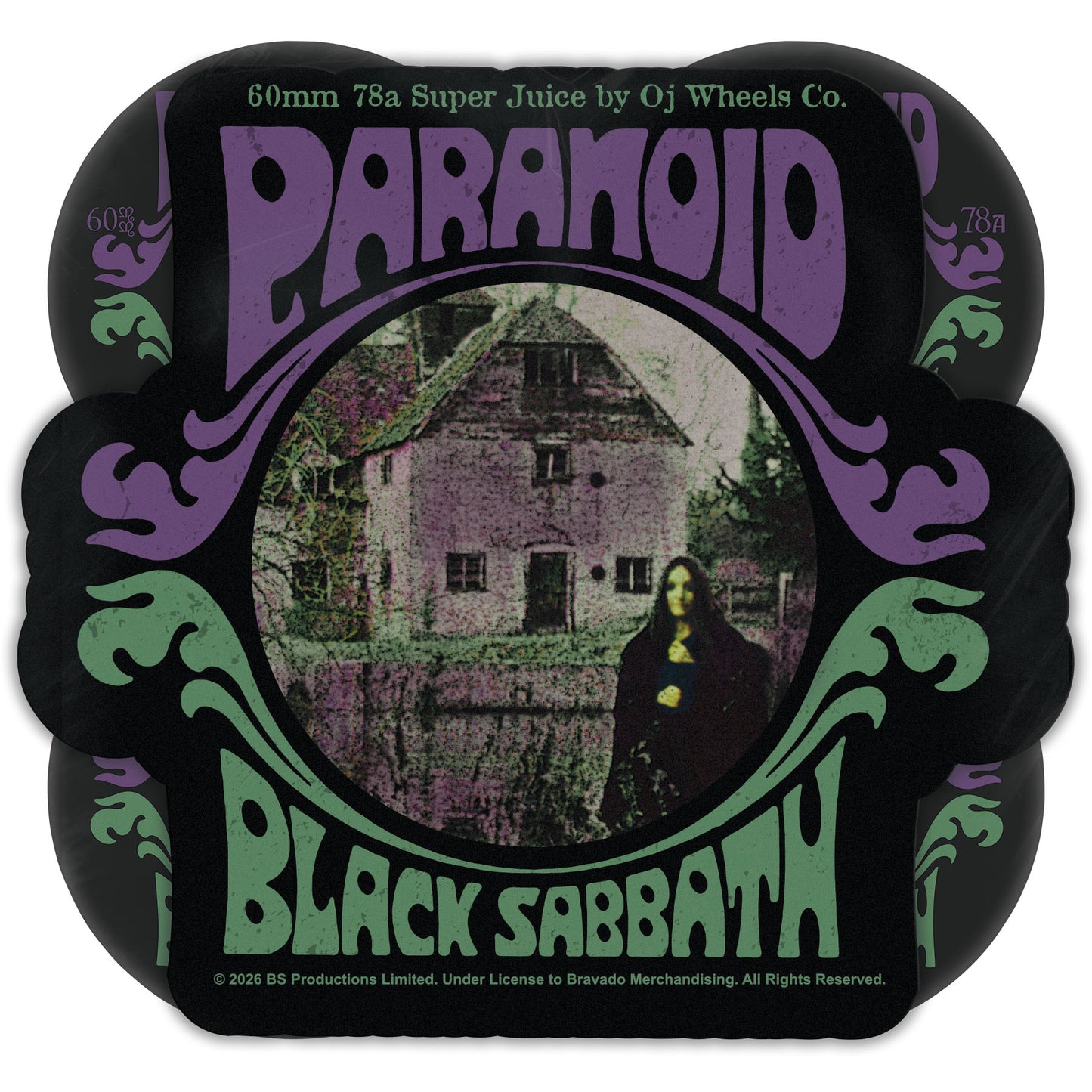 OJ 78a "Black Sabbath'" Paranoid 60mm Super Juice Wheels