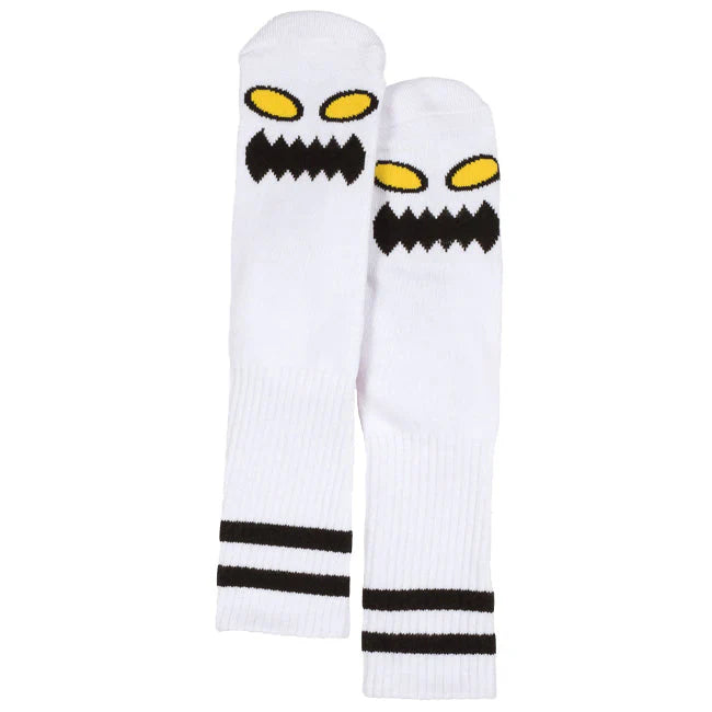 Toy Machine “Monster face” Socks (White)