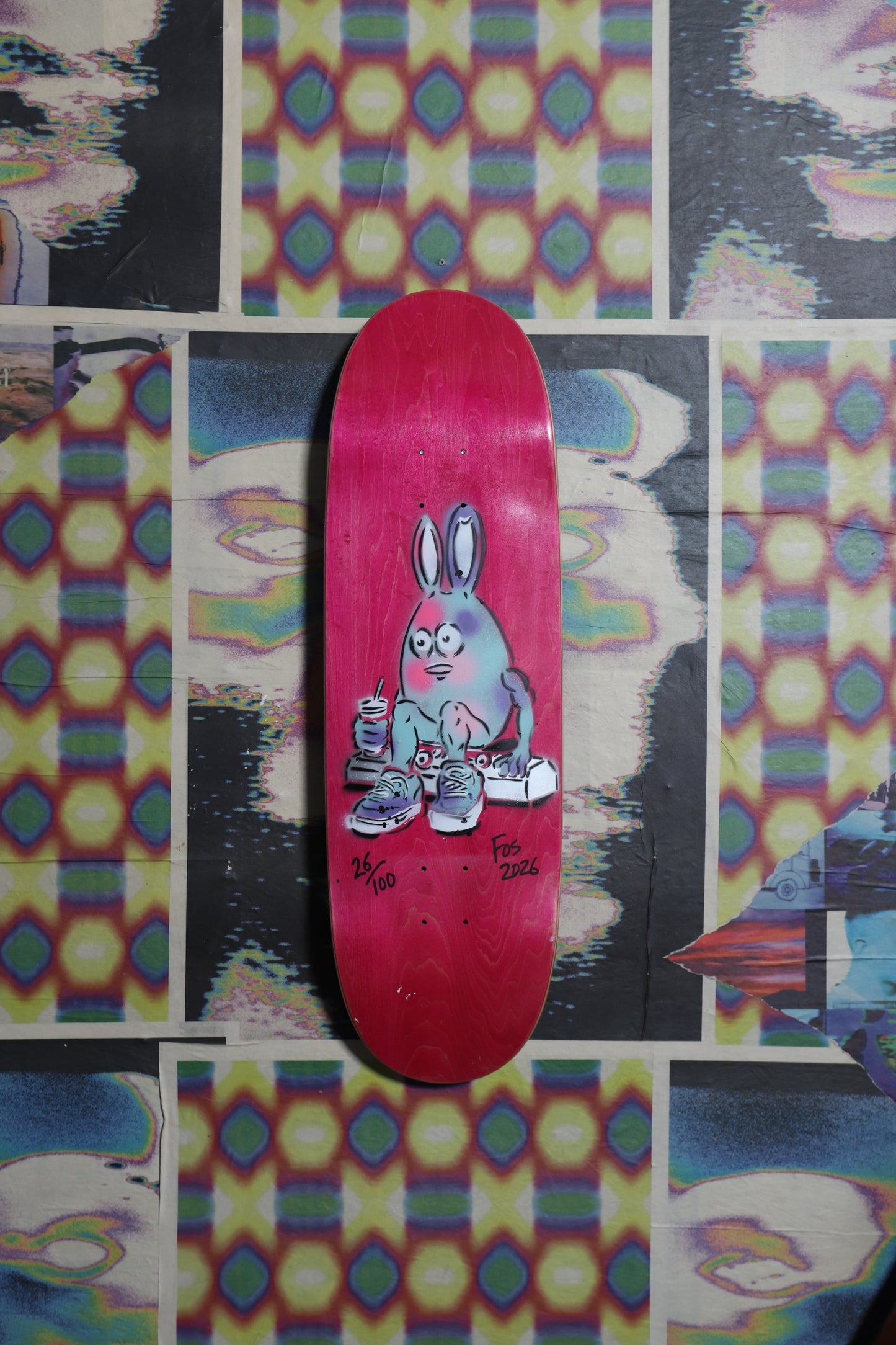 Heroin “Easter 2026” Egg Shaped Deck 9.5 (Hand Painted limited edition deck 26/100)