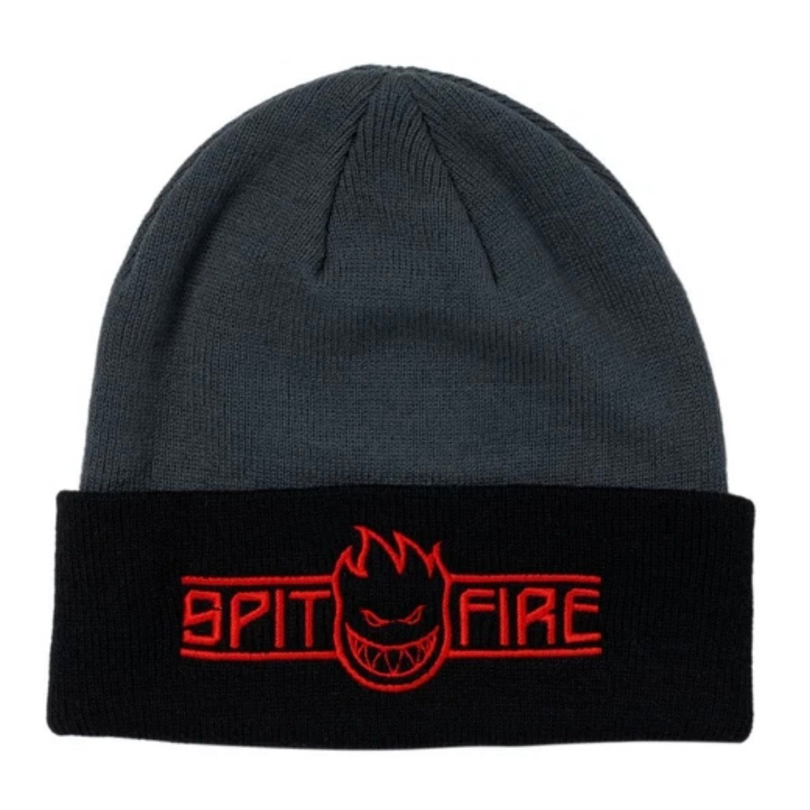 Spitfire “Script” Beanie (Grey/Black)