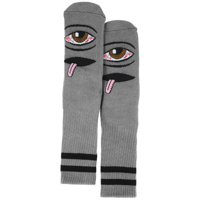 Toy Machine “Bloodshot Eye” Socks (Grey)