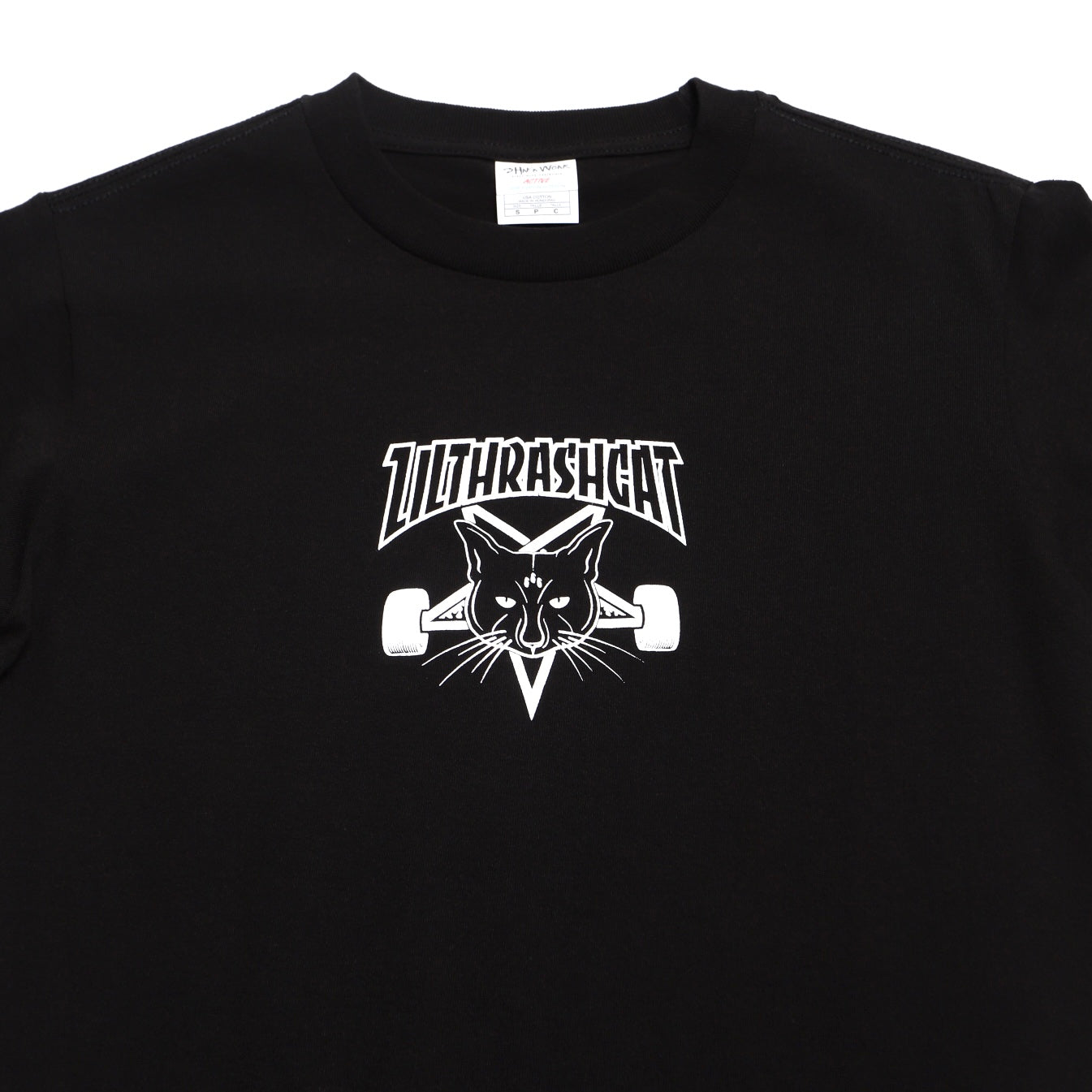 Lil Thrash Cat “Skate Cat” Shirt (Black)