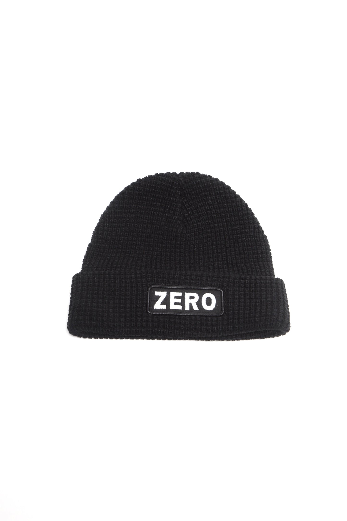 Zero Bold Waffle Knit “Black” Beanie