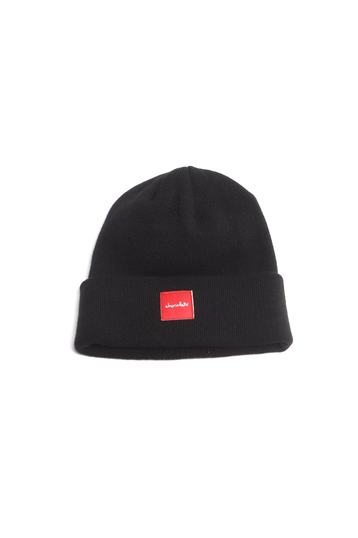 Chocolate Square “Black/Red” Beanie