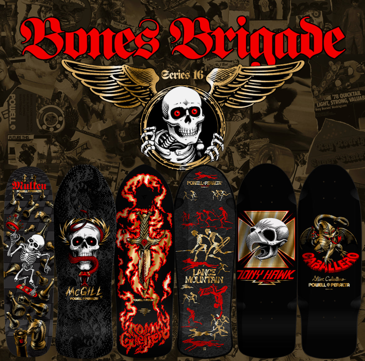 Powell Peralta “Guerrero” Black Shaped Deck 9.75