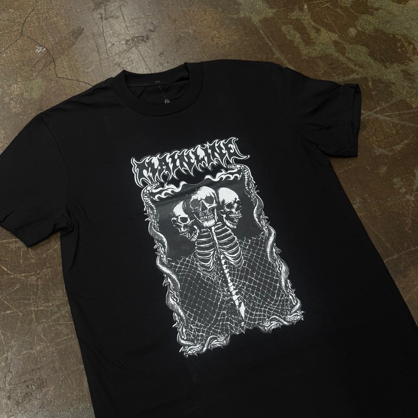 Mainline "Front" Skulls Black Shirt