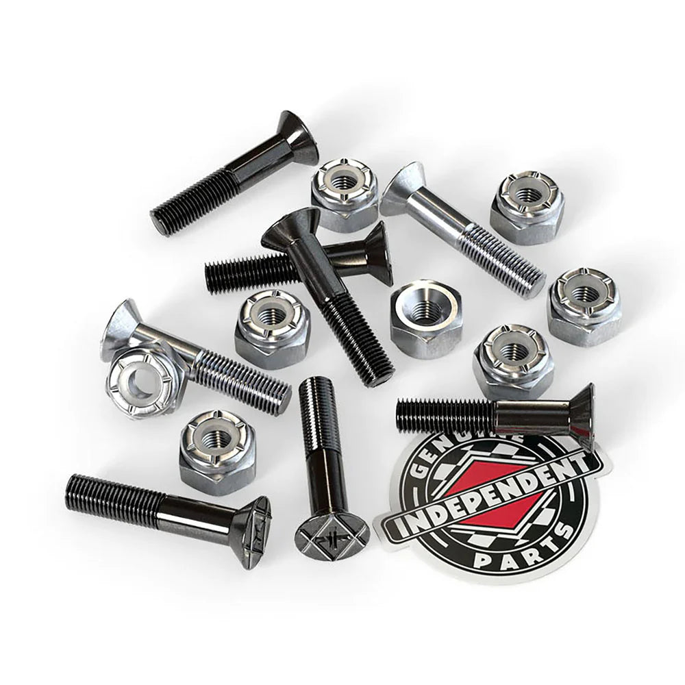 1in Phillips Independent Black/Silver Hardware