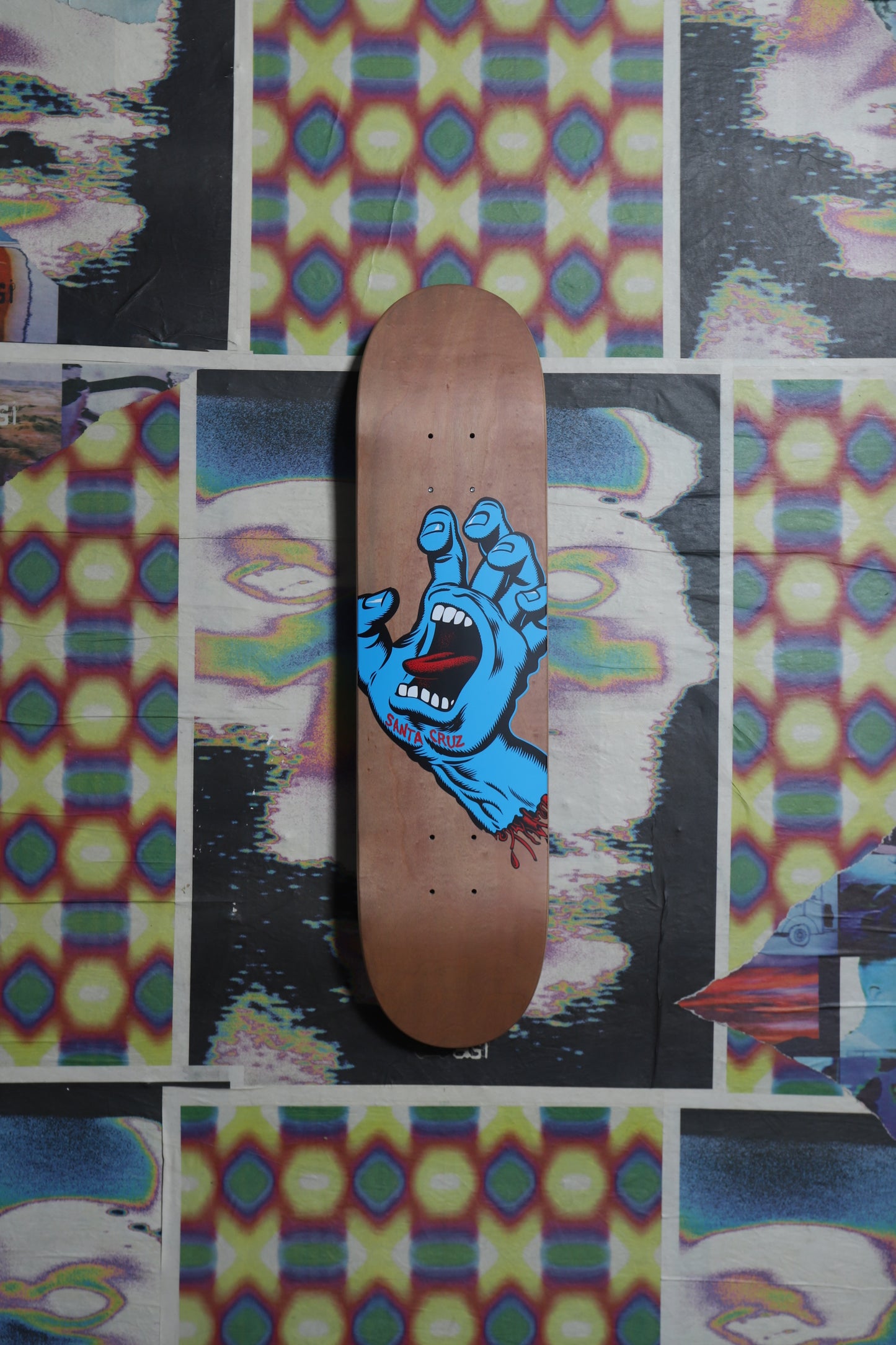 Santa Cruz Screaming Hand “Natural ” Deck 7.5