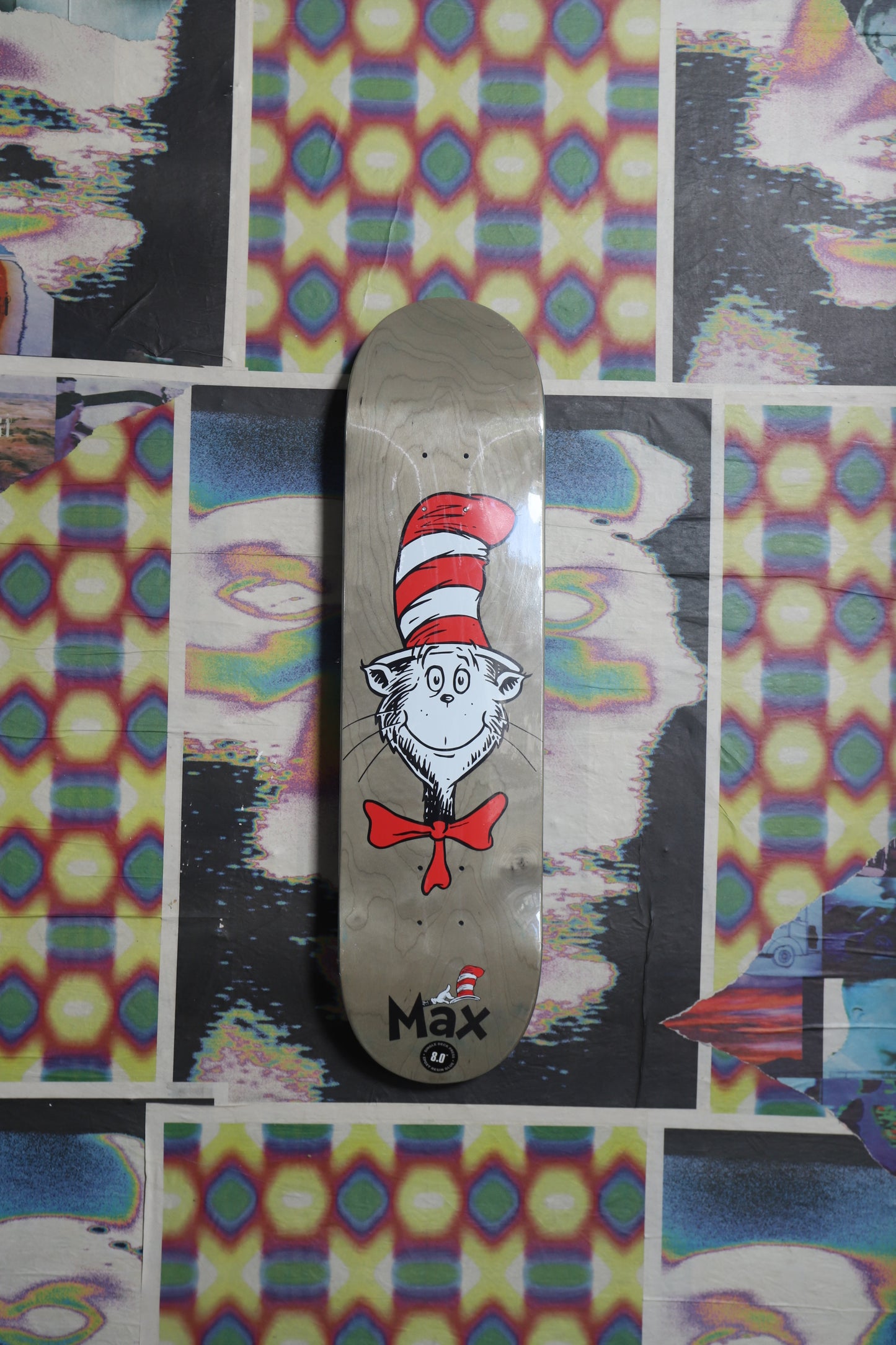Almost Dr.Seuss “Cat in the Hat” Natural Deck 8.0
