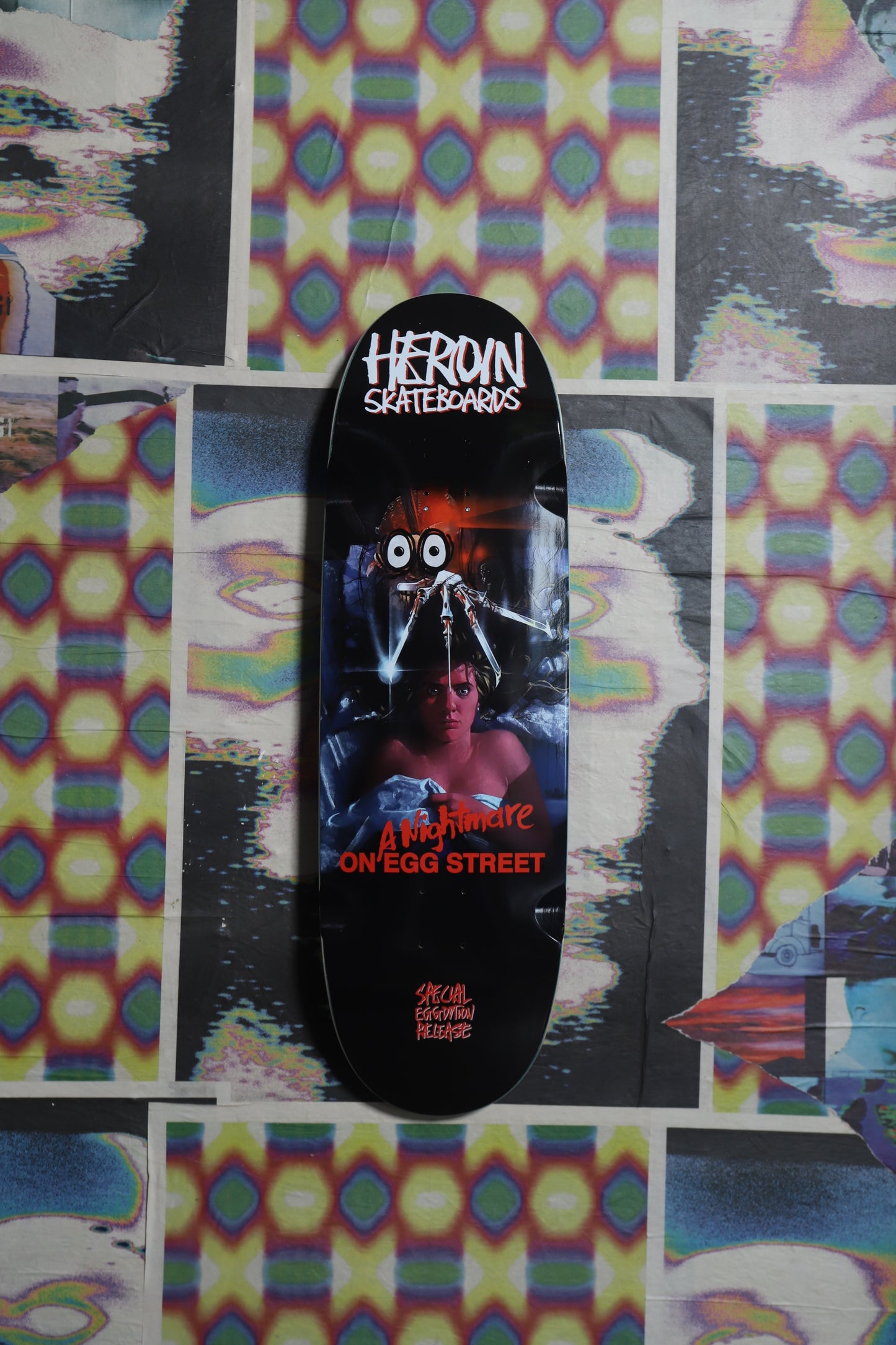 Heroin Nightmare on Egg street “Egg” Shape Deck 9.875