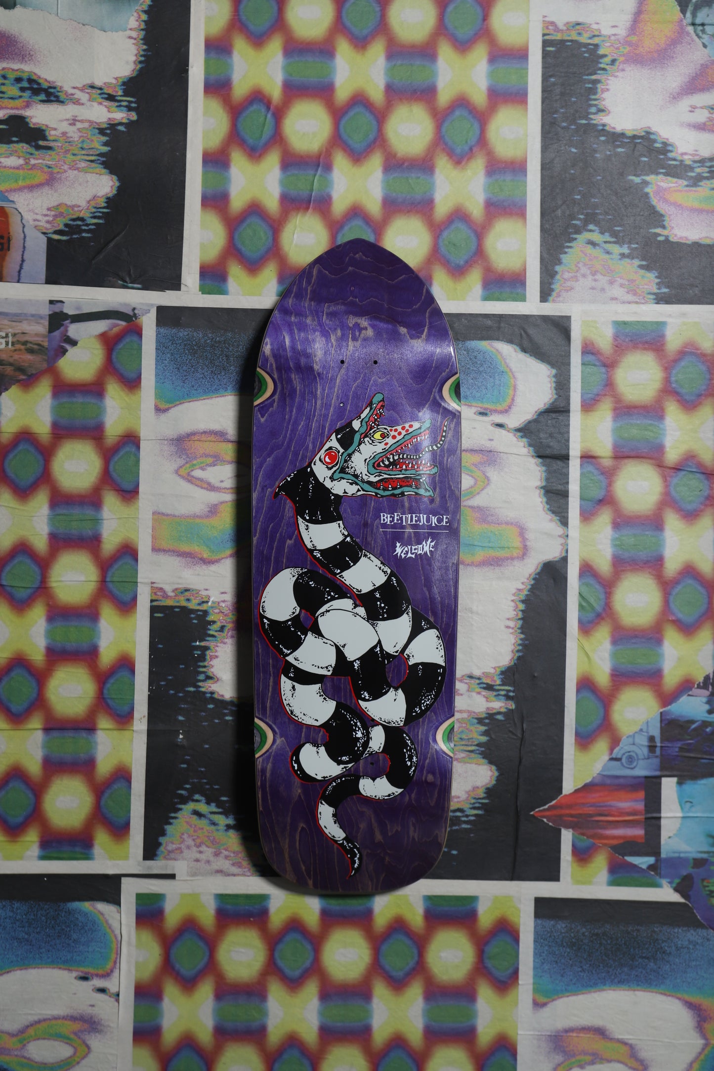 Welcome “Sandworm” Beetlejuice Shaped Deck 10.5