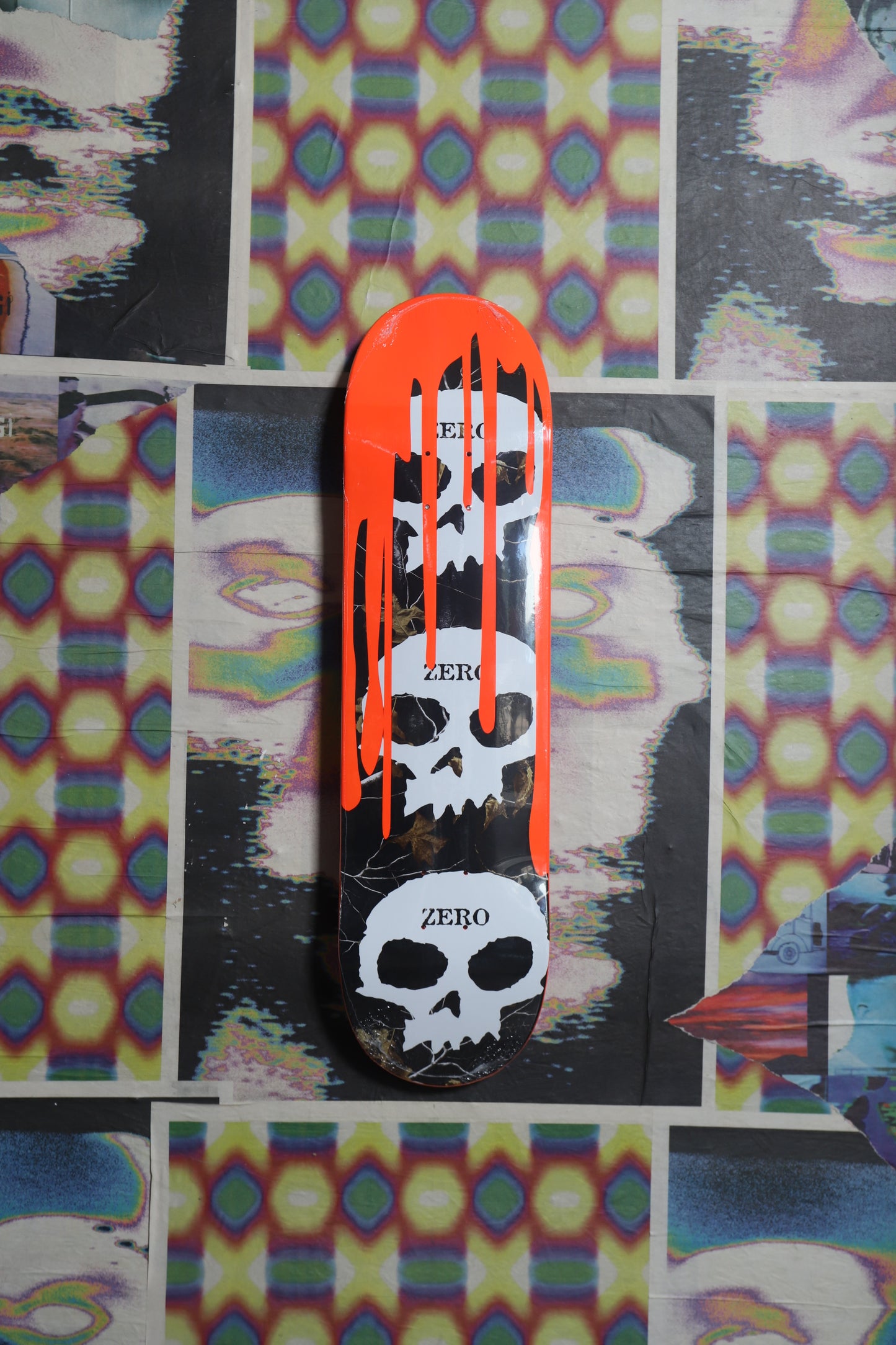 Zero x Realtree “Orange” 3 Skull Blood Deck 8.5