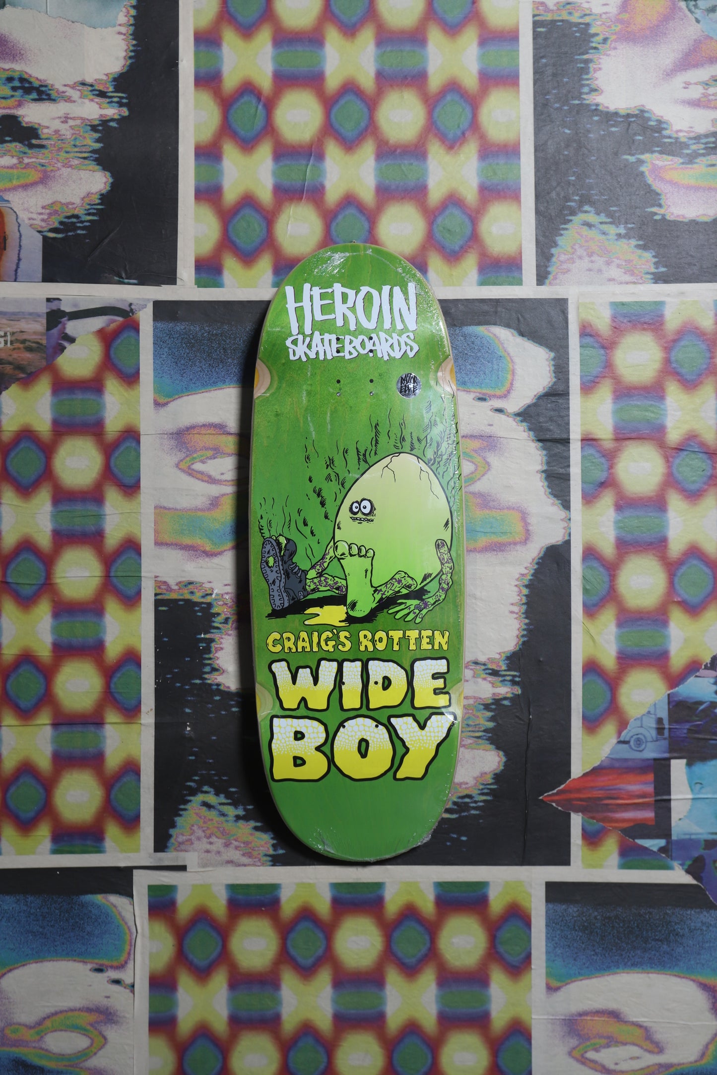 Heroin “Rotten Egg Wide Boy” Deck 10.75 “Light Green”