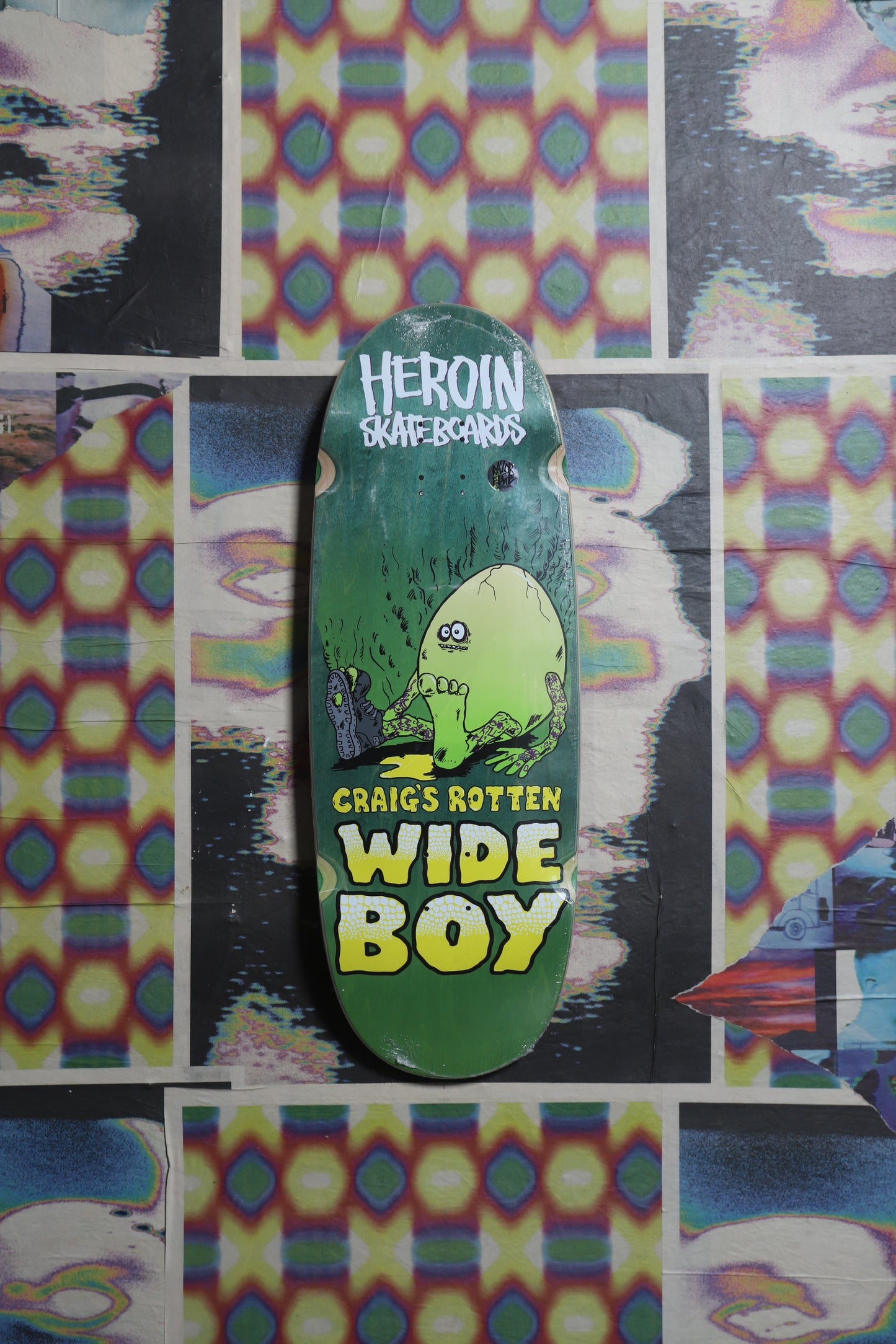 Heroin “Rotten Egg Wide Boy” Deck 10.75 “Green”