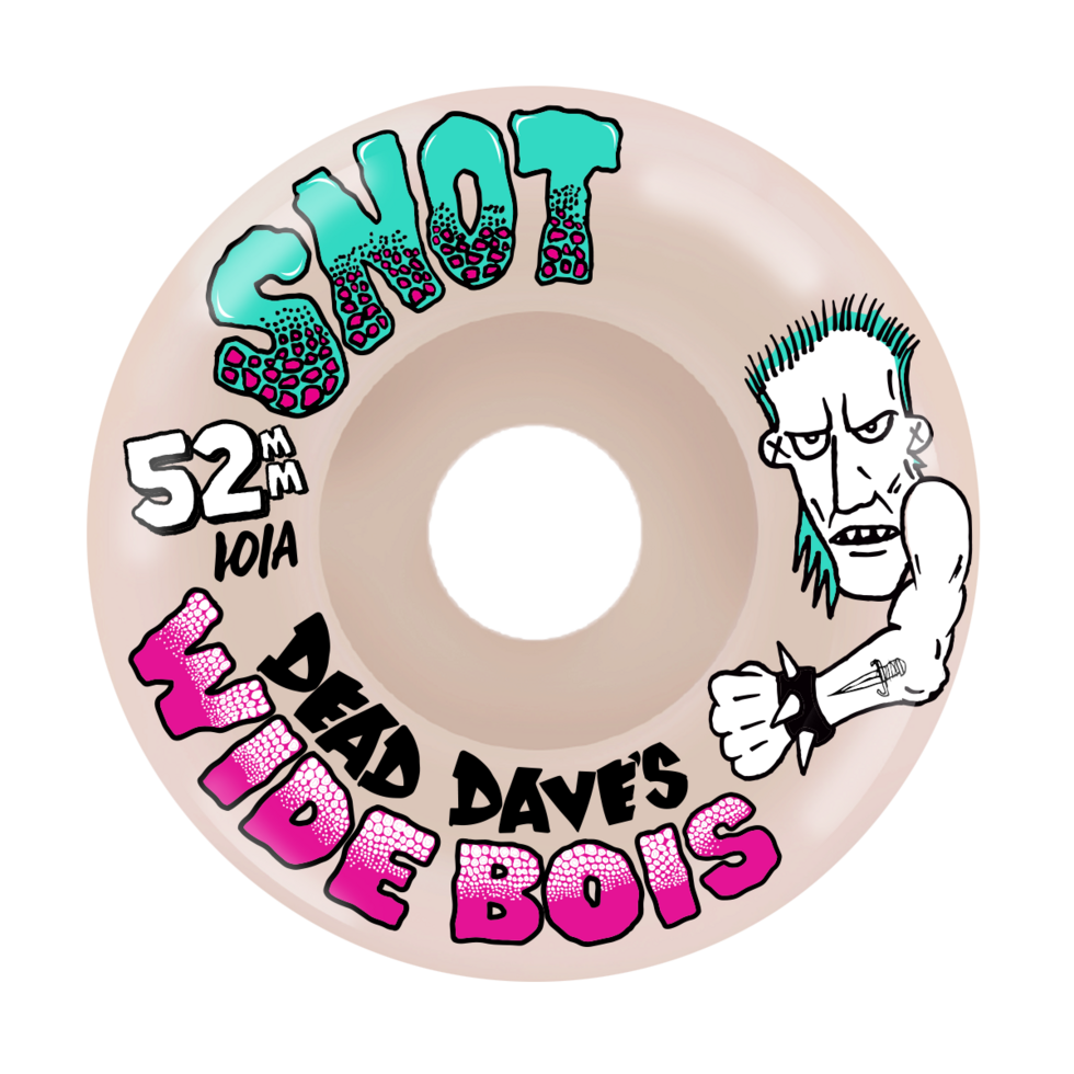 SNOT “DD Wide Bois” 101A 52mm White Wheels