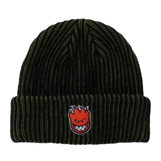 Spitfire “Big Head” Beanie (Black/Olive)