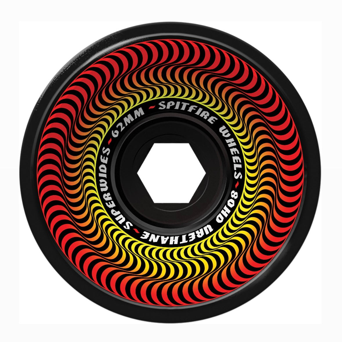 Spitfire 80HD “Super Wides” (Black) 62mm Cruiser Wheels