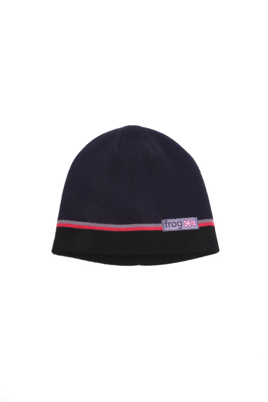 Frog Teddy Beanie “Navy/Black”