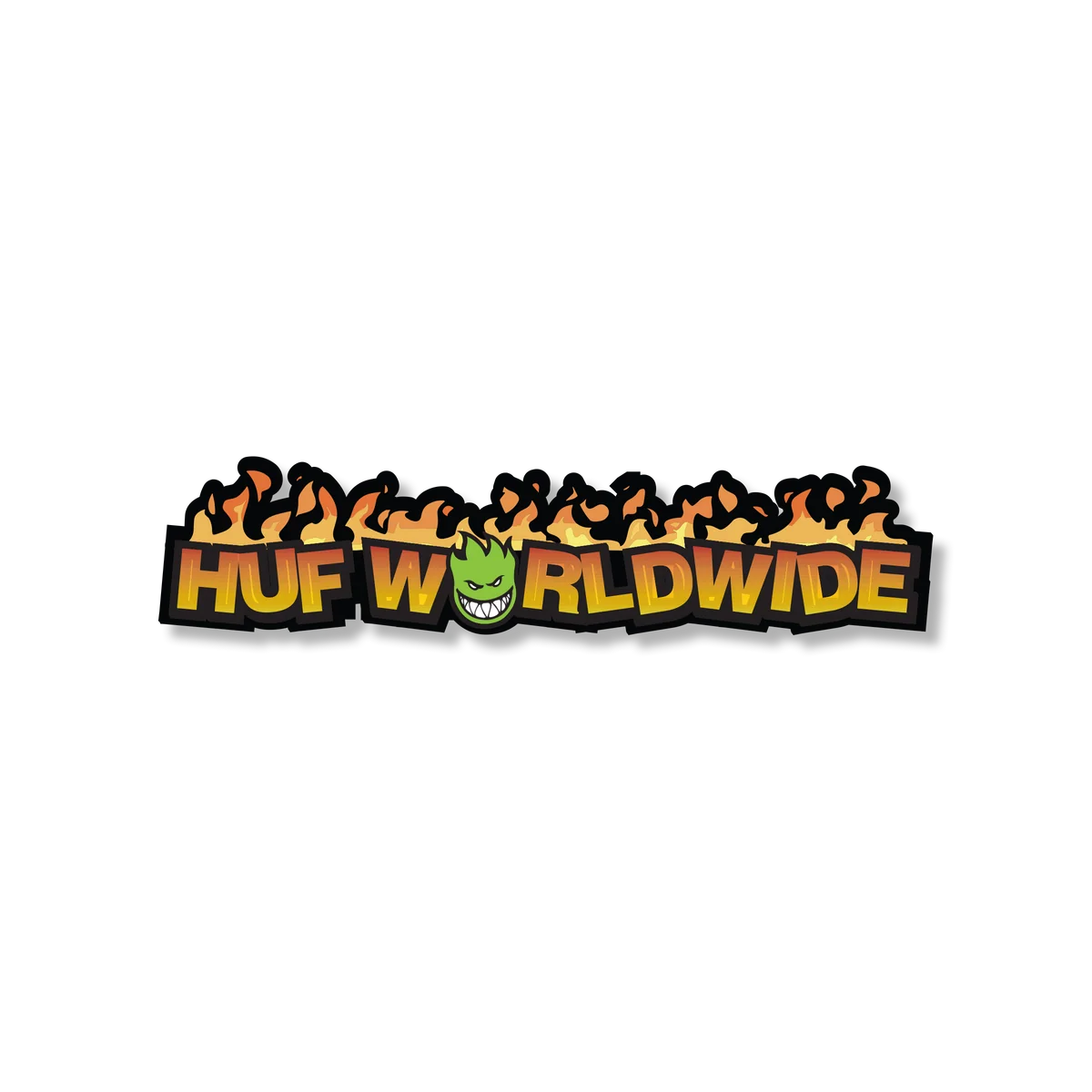 Huf X Spitfire “In Flames” Sticker
