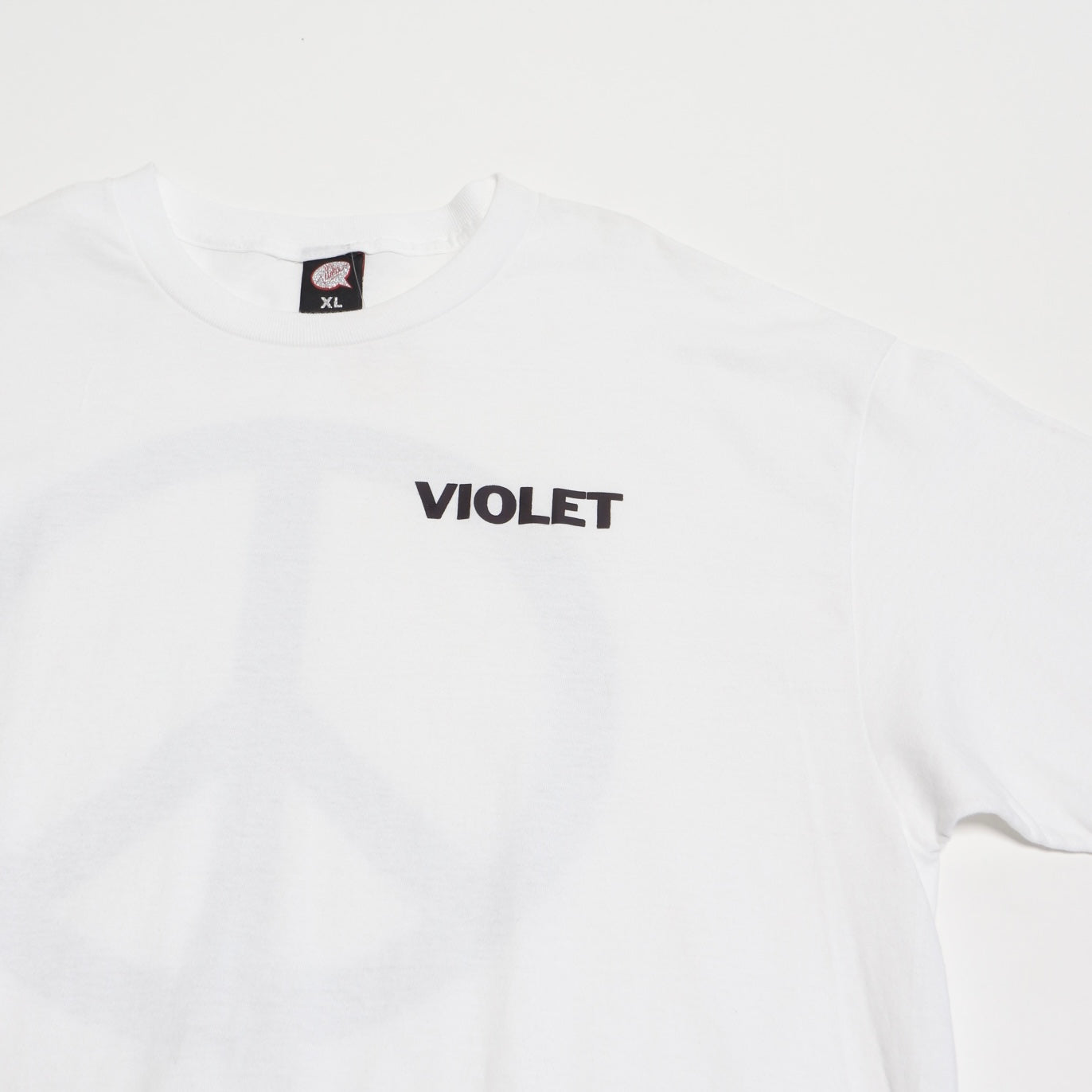 Violet “Peace” Shirt (White)