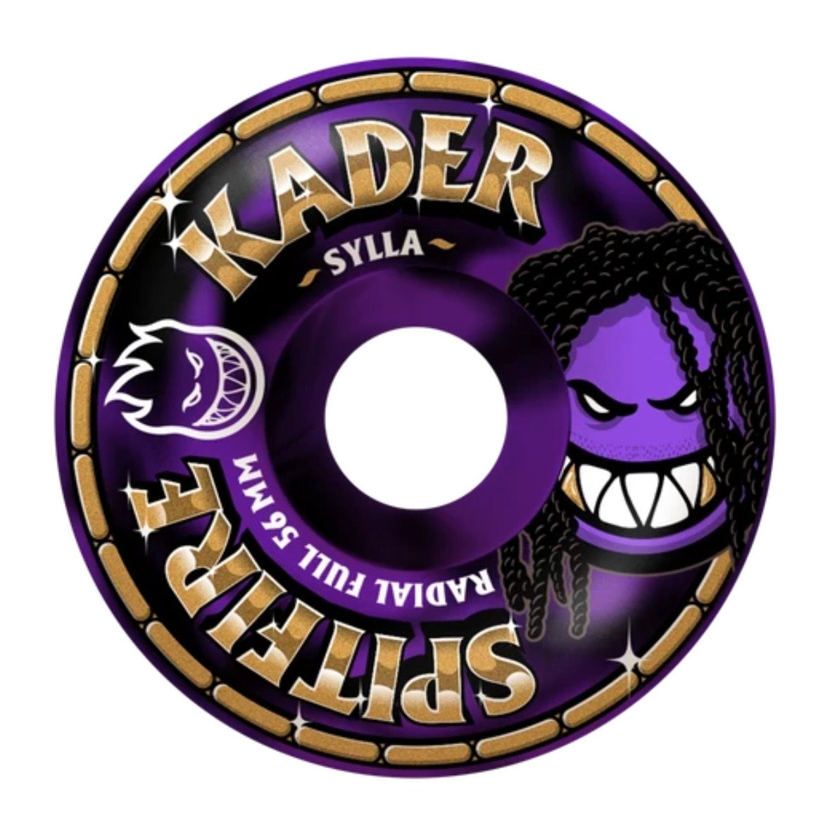 Spitfire F4 99a (Kader) “Radial Full” (Black/Purple) 55mm Wheels