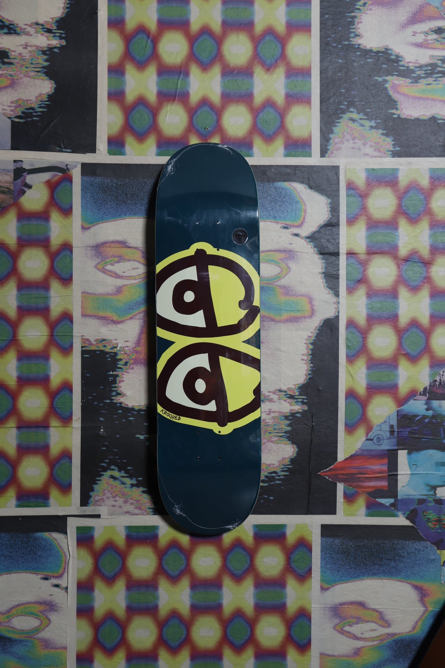 Krooked “Eyes” (Turquoise) Deck 8.25