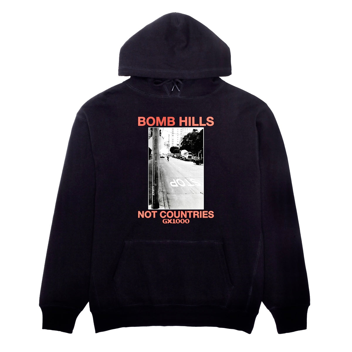 GX1000 “Bomb Hills” Black/Orange Hoodie