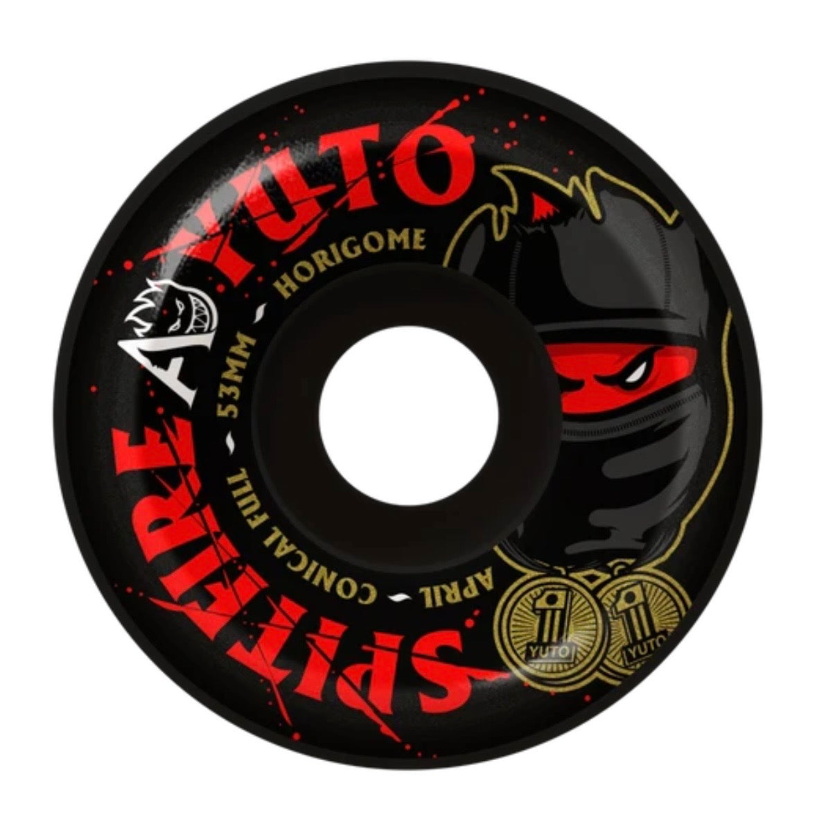 Spitfire X April F4 99a (Yuto) “Conical Full” (Black) 53mm Wheels