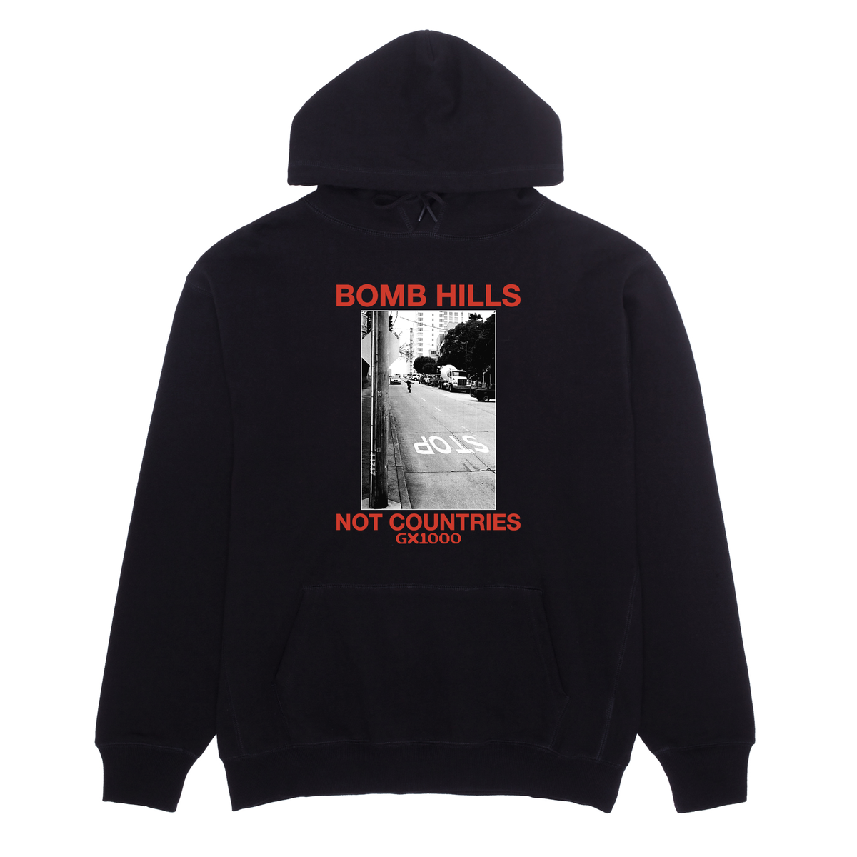 GX1000 “Bomb Hills” Black/Orange Hoodie
