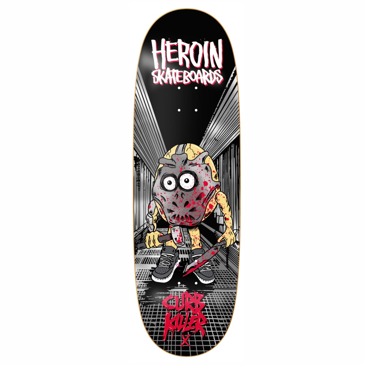 Heroin “Curb Killer X” Egg Shaped Deck 10.0