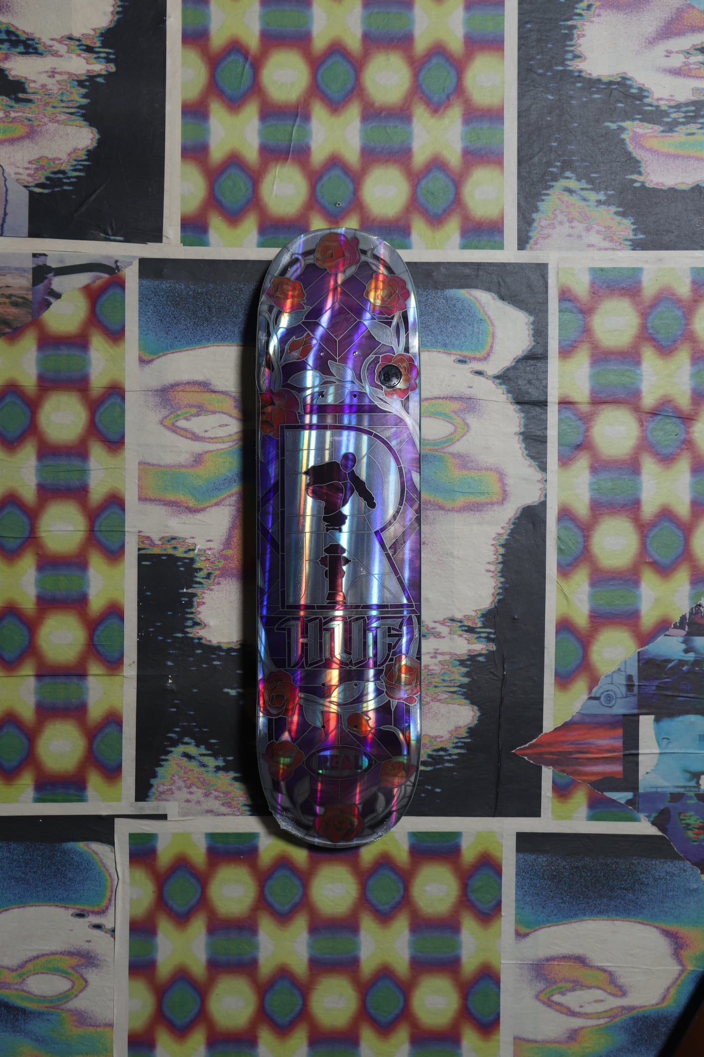 Real “Huf Mosaic” (Holographic) Deck 8.25