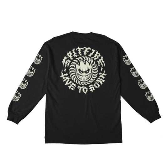 Spitfire “Metal” long Sleeve Shirt (Glow in the Dark)