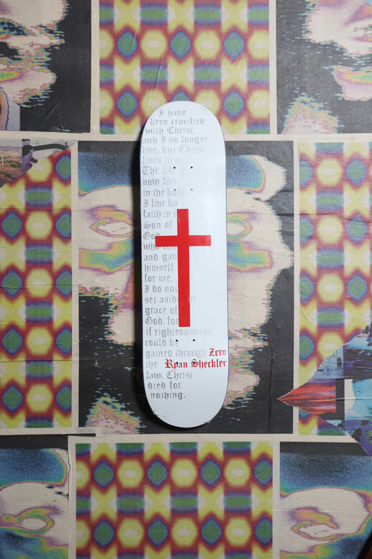 Zero “Sheckler Cross” Deck 8.25 (White)
