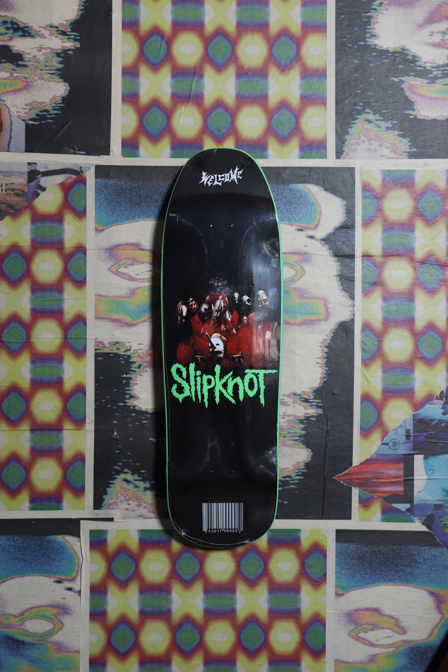 Welcome X Slipknot “Self Titled” Shaped Deck 9.6
