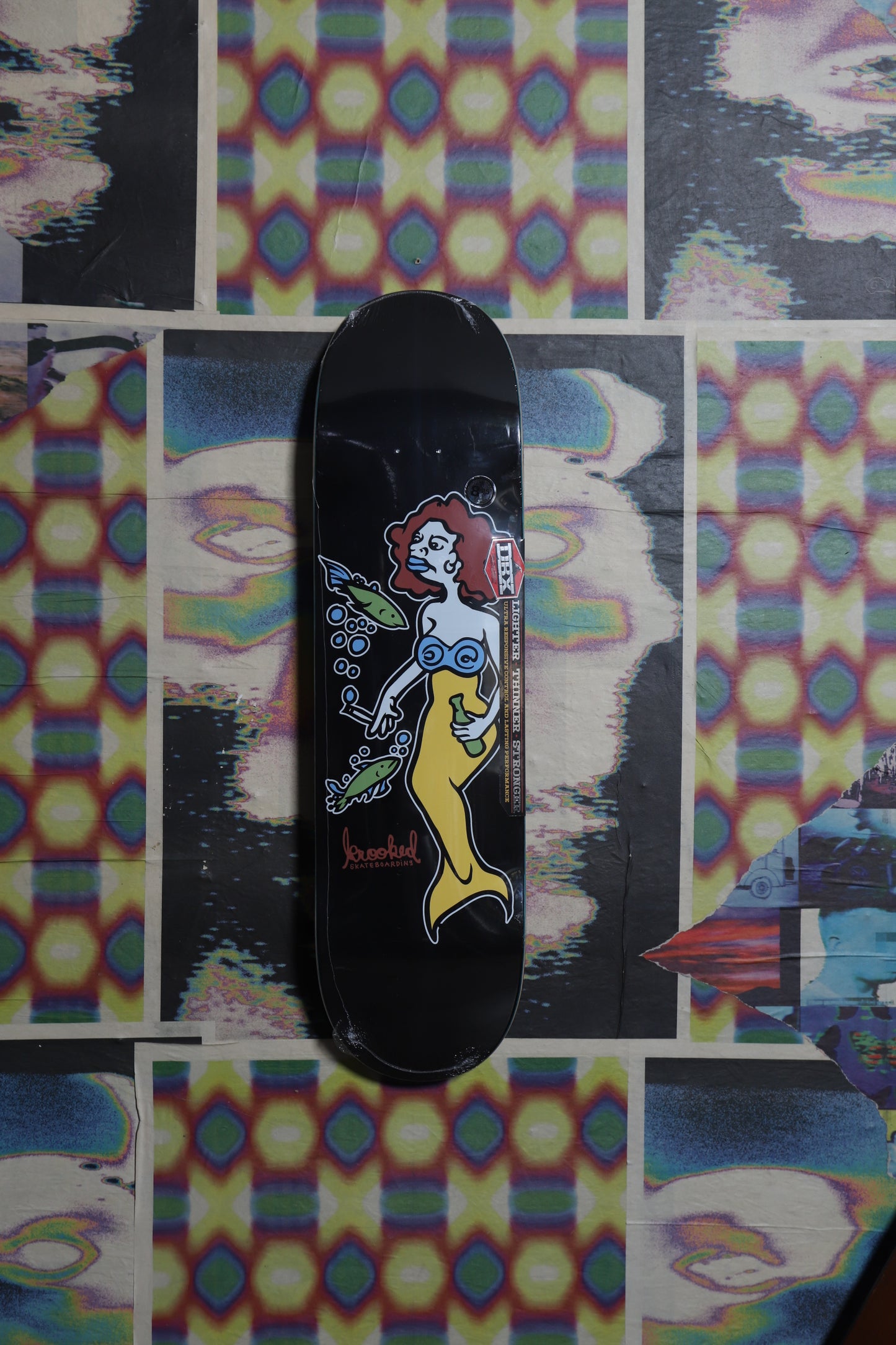 Krooked “Mermaid” (Black)(DBX) Deck 8.25