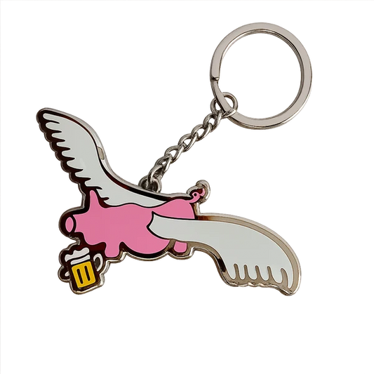 Frog “Flying Pig” Keychain