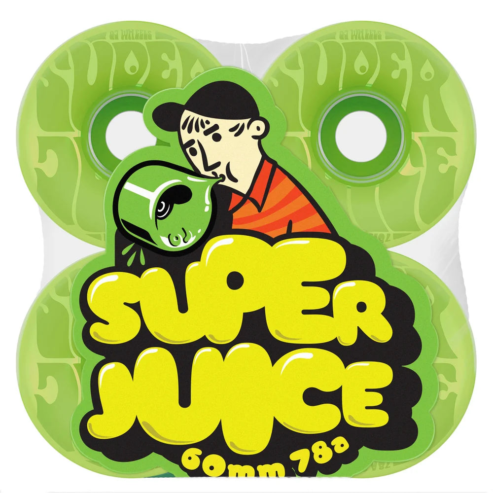 OJ 78a “Super Juice” (Bubble Gum/Green) 60mm Wheels