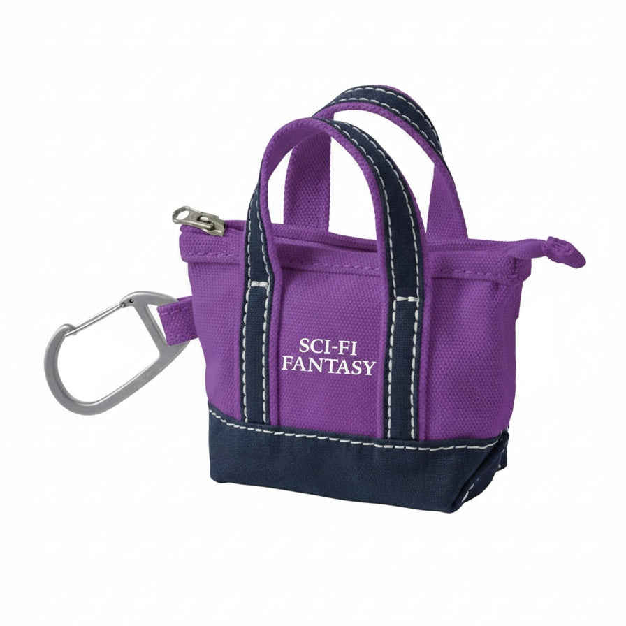 Sci-Fi Fantasy “Tote Bag” Keychain (Purple)