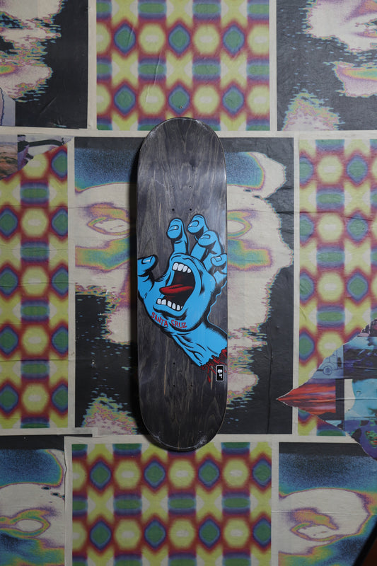 Santa Cruz “Screaming Hand” (Black) Deck 8.5