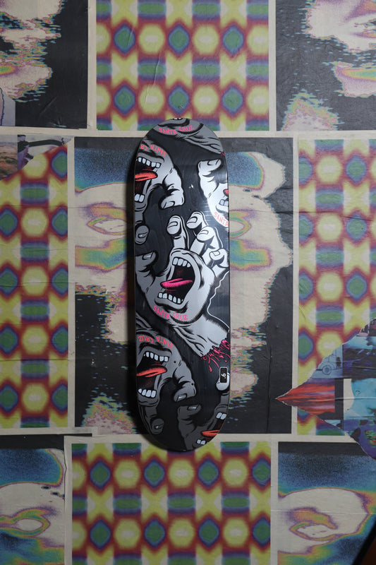 Santa Cruz “Crowded Hand” (Black) Deck 9.0