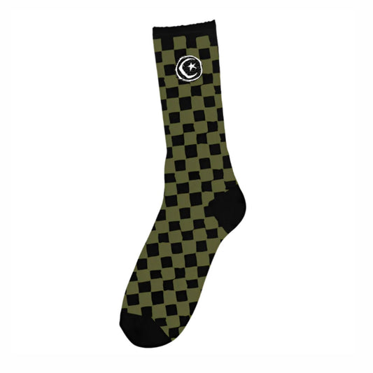 Foundation “Checker” Socks (Black/Forest)