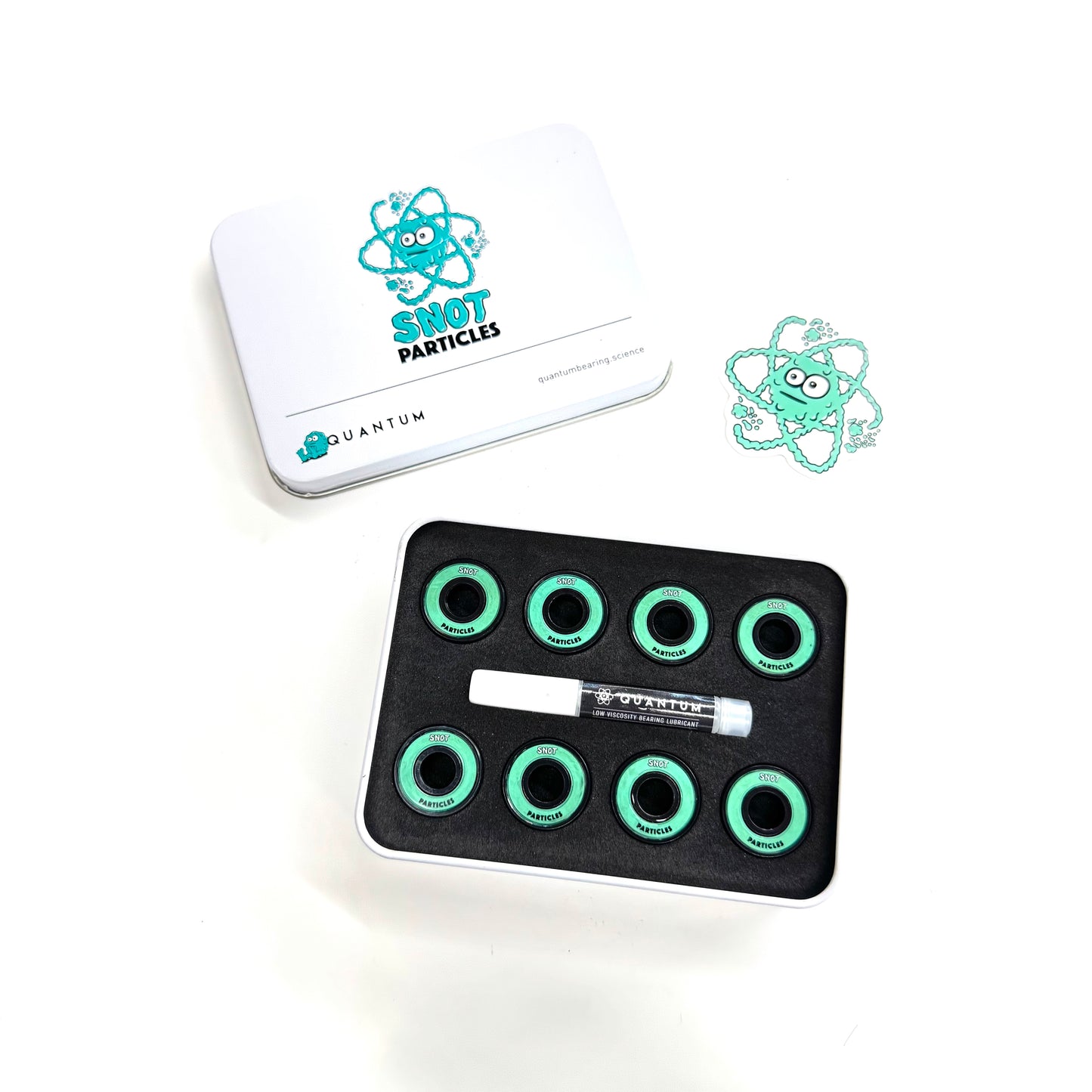Quantum Snot Particles Bearings