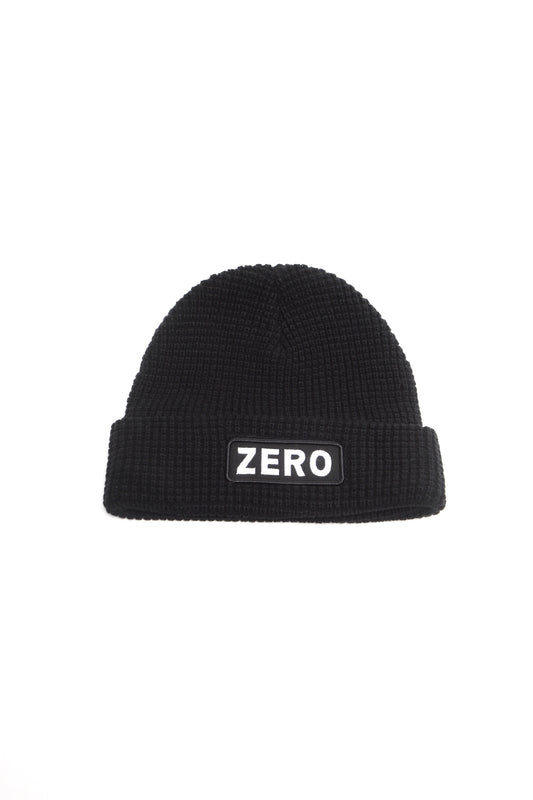 Zero Bold Waffle Knit “Black” Beanie