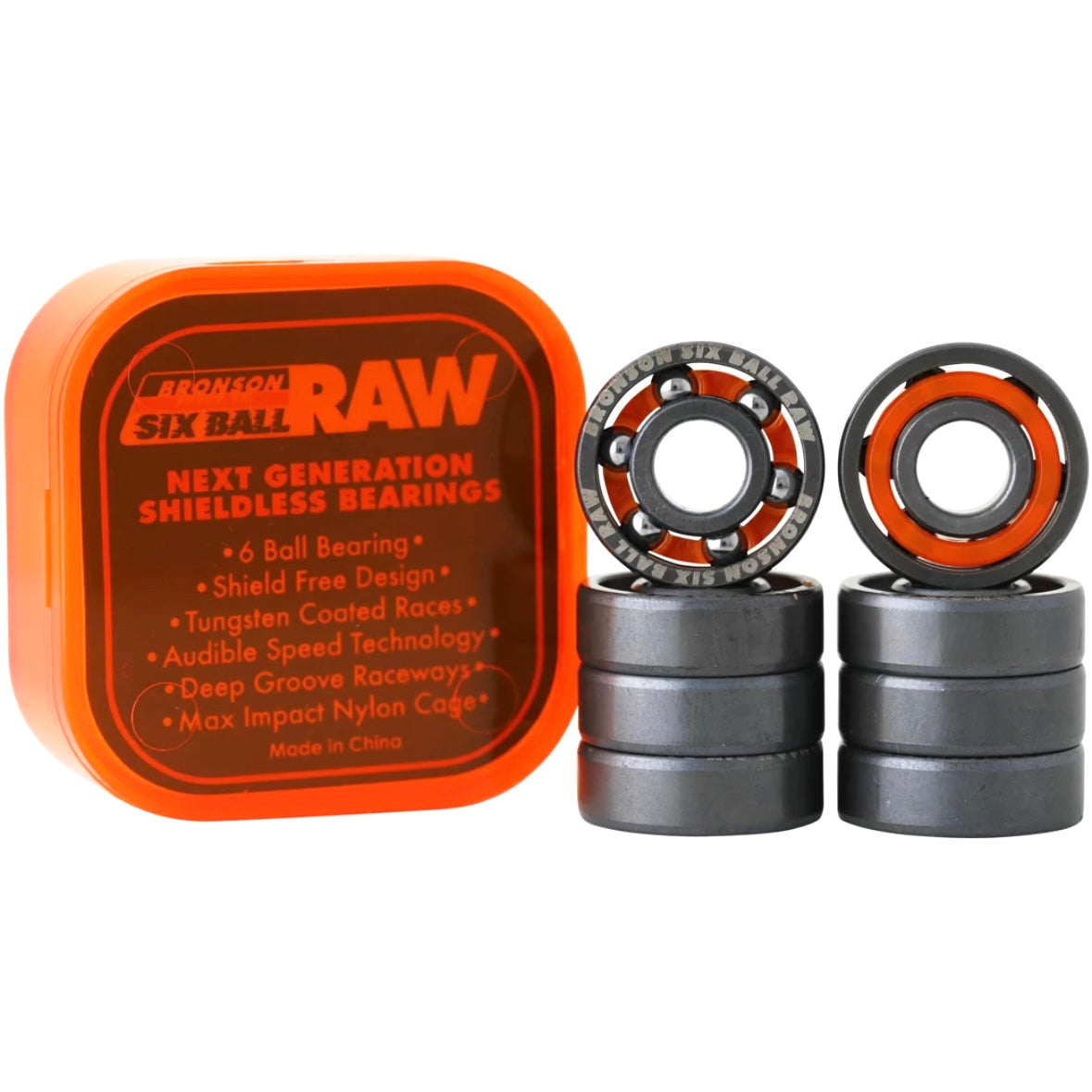 Bronson Six Ball Raw Bearings