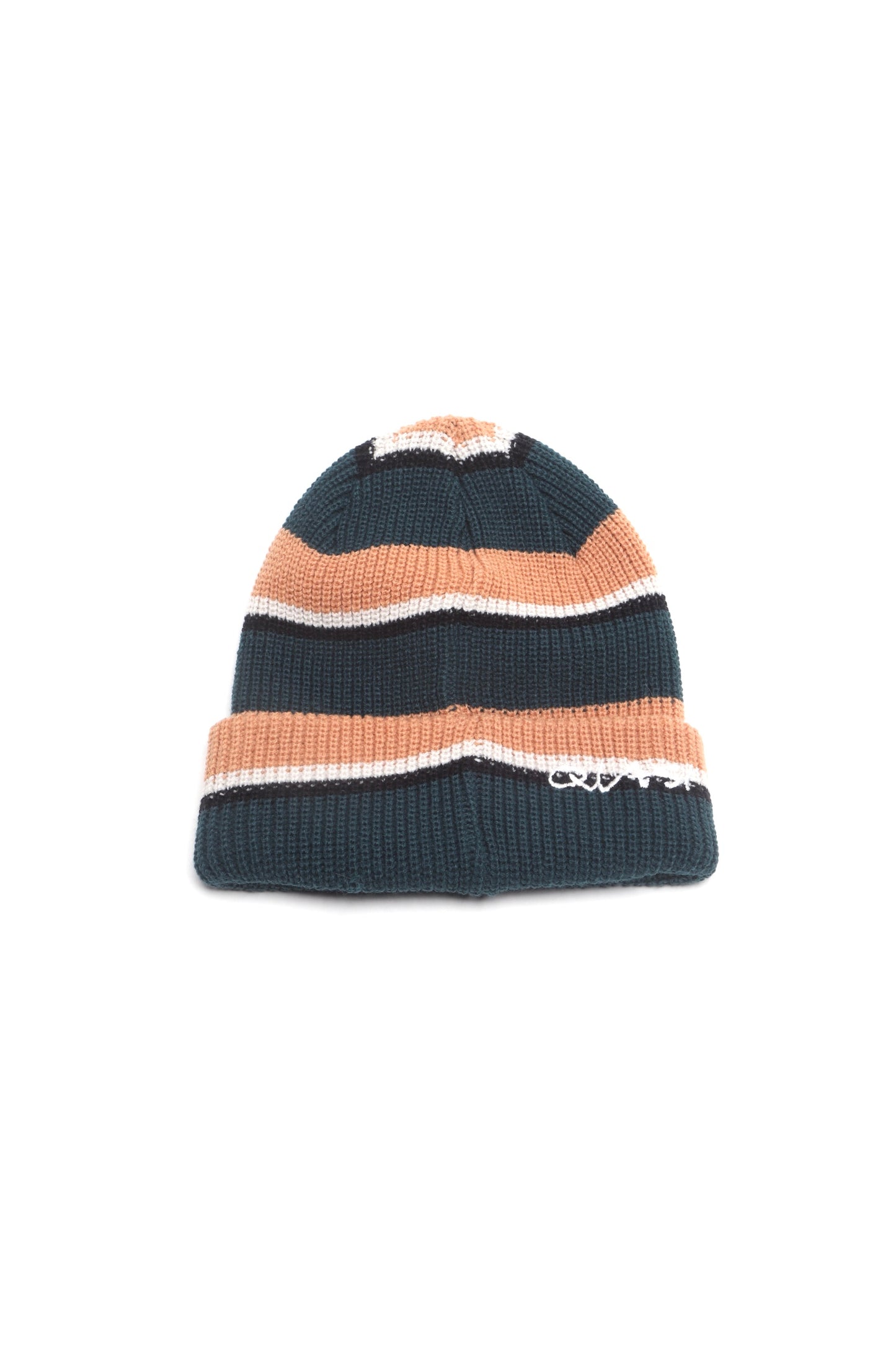 Quasi Horizontal “Green/Brown” Beanie