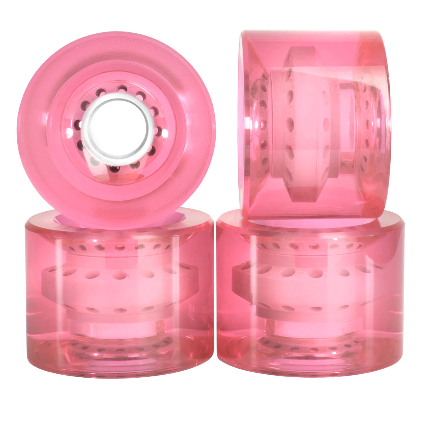 Classic Clear “Pink” 60mm 78a Cruiser Wheels