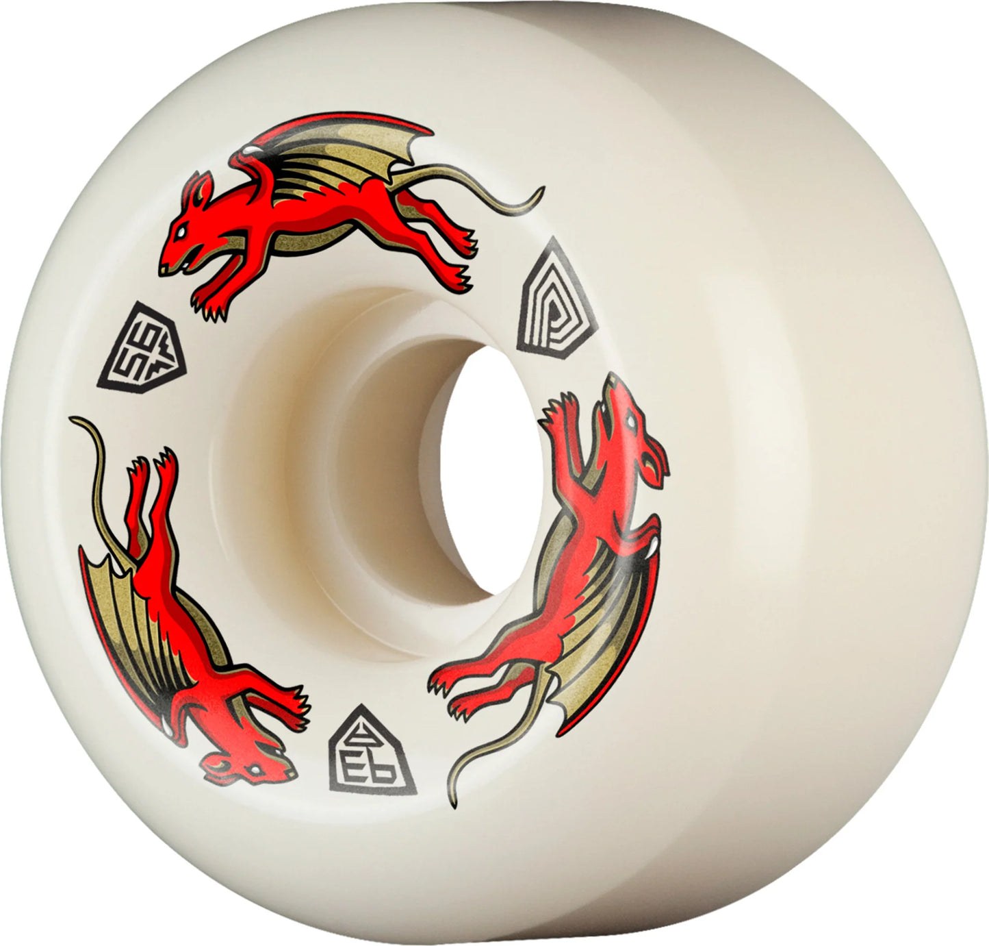 Dragon “Nano Rats” 93A Wheels 54mm x 34mm Red