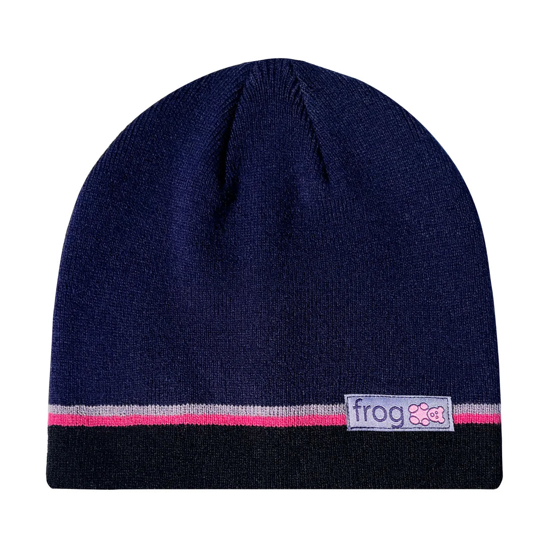 Frog Teddy Beanie “Navy/Black”