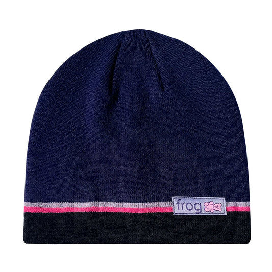 Frog Teddy Beanie “Navy/Black”